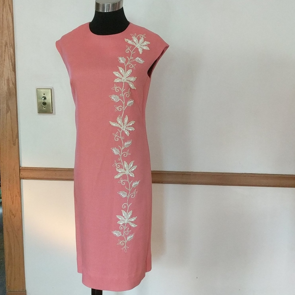 1960s Linen Vintage Marcy Allen Original  Dress